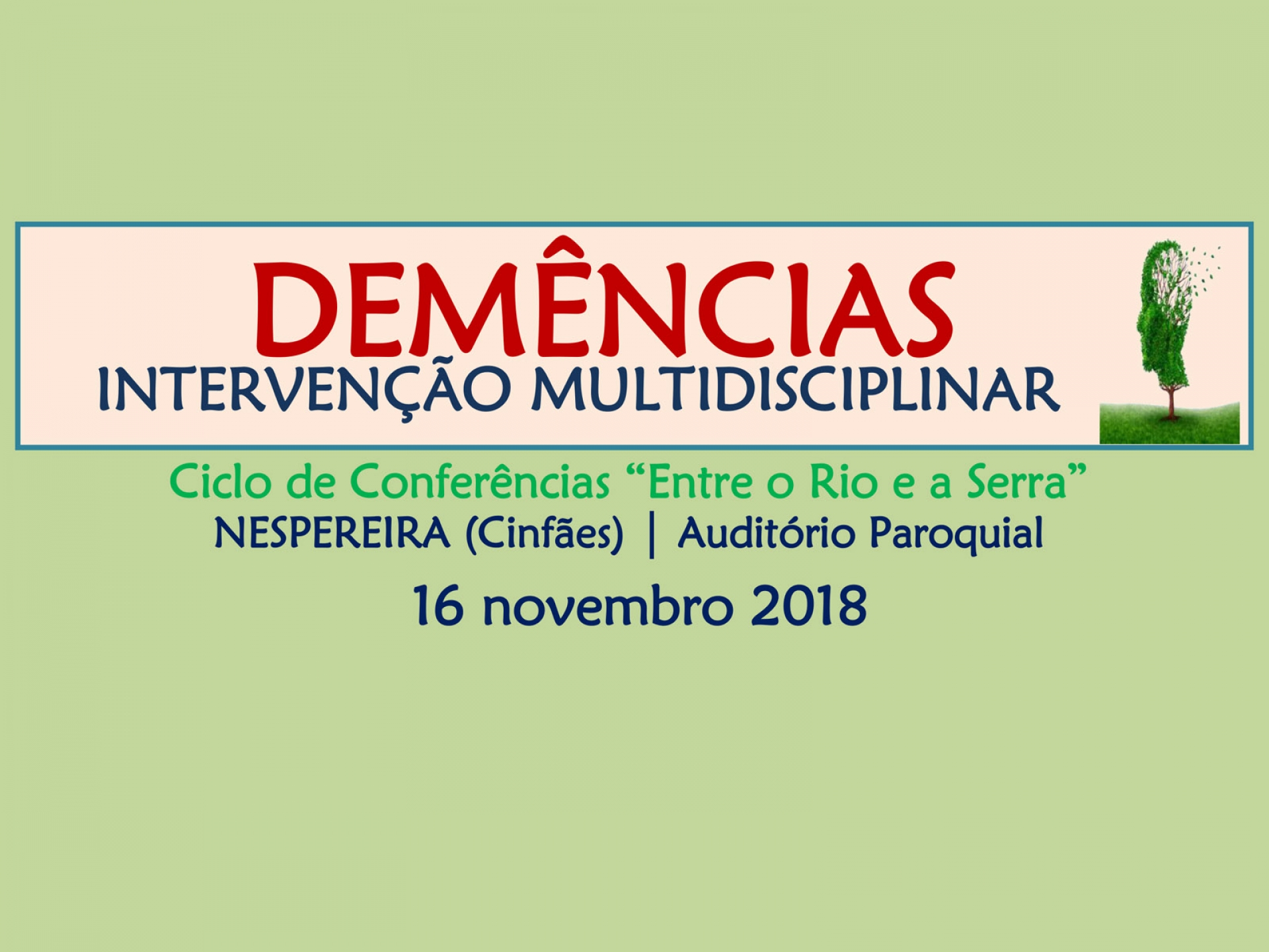 Demências - Intervenção Multidisciplinar Demências - Intervenção Multidisciplinar